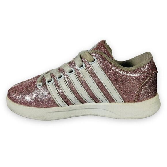 K-Swiss Classic Glitter Pink / White 53643-601 Youth 12 - Picture 7 of 11